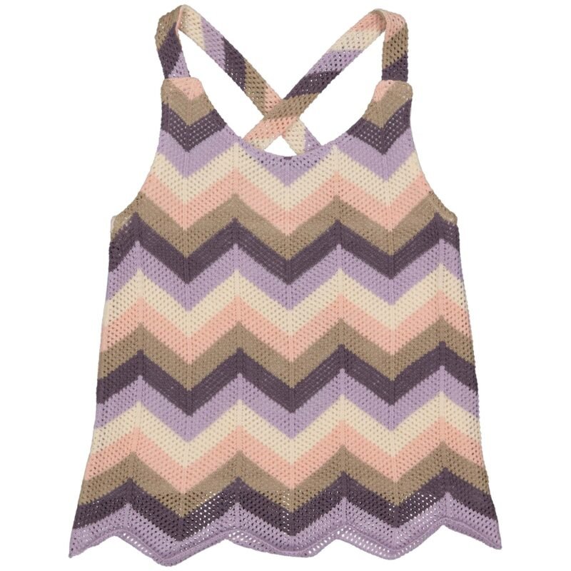 LEVV Meisjes top - Kiron - AOP multi streep LEVV Meisjes top - Kiron - AOP multi streepMateriaal 100% Cotton