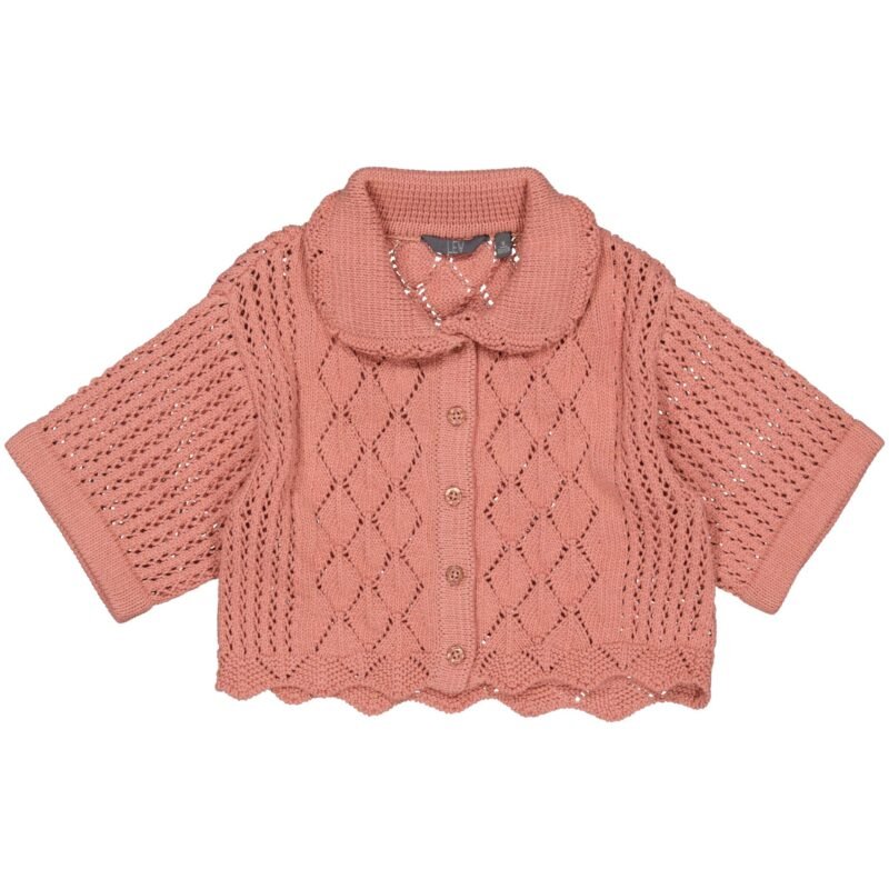 LEVV Meisjes vest gebreid - Katja - Oud roze LEVV Meisjes vest gebreid - Katja - Oud rozeMateriaal 100% Organic Cotton