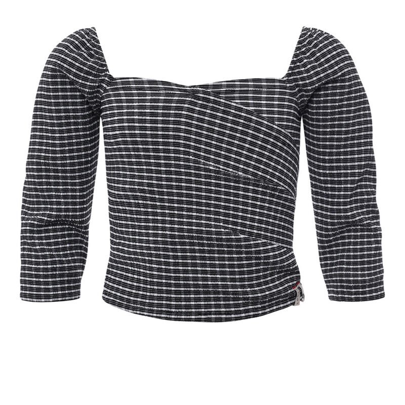 LOOXS 10sixteen Meisjes crinkle top - Geruit LOOXS 10sixteen Meisjes crinkle top - Geruit98% Polyester 2% ea