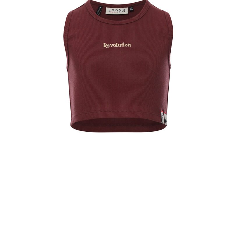 LOOXS 10sixteen Meisjes crop top rib - Plum LOOXS 10sixteen Meisjes crop top rib - Plum95% Cotton 5% Ea