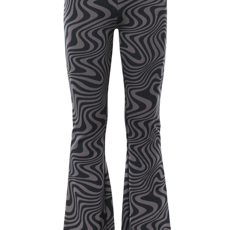 LOOXS 10sixteen Meisjes flair broek - Zwart swirl LOOXS 10sixteen Meisjes flair broek - Zwart swirlMateriaal 95% Cotton 5% elastan