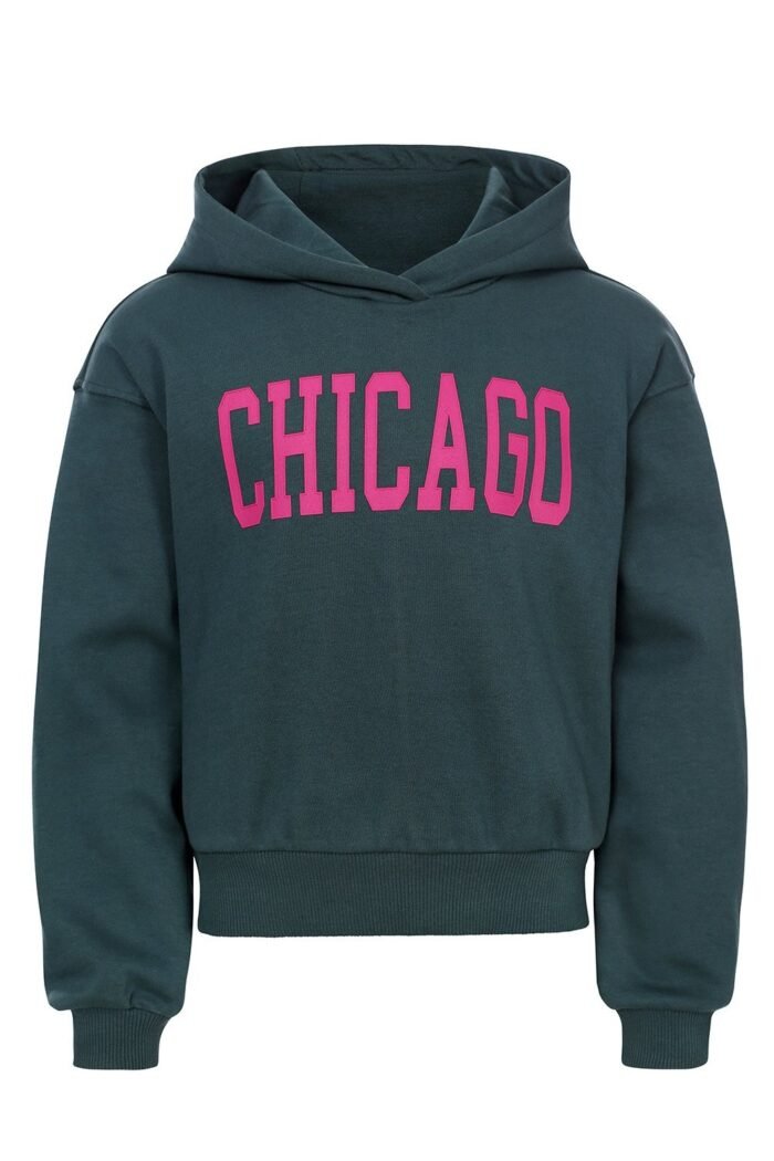 LOOXS 10sixteen Meisjes hoodie - Groen blauw LOOXS 10sixteen Meisjes hoodie - Groen blauwMateriaal 94% Cotton 6% elastan