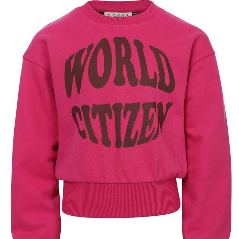 LOOXS 10sixteen Meisjes sweater - Barbie roze LOOXS 10sixteen Meisjes sweater - Barbie rozeMateriaal 87% Cotton 13% Polyester