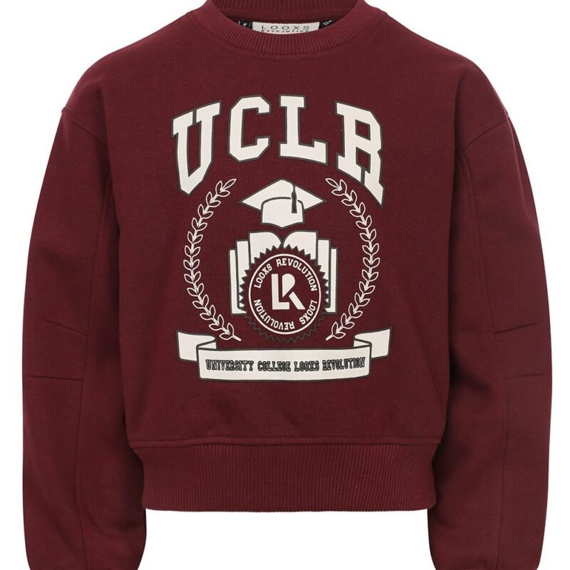 LOOXS 10sixteen Meisjes sweater - Port LOOXS 10sixteen Meisjes sweater - PortMateriaal 87% Cotton 13% Polyester