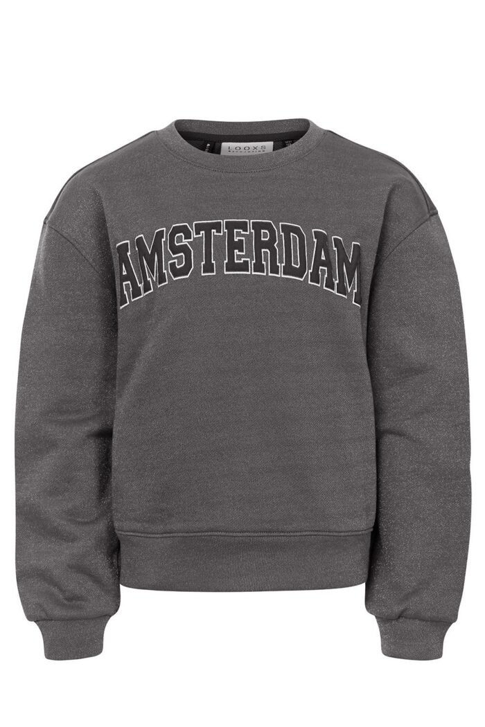 LOOXS 10sixteen Meisjes sweater - Zilver LOOXS 10sixteen Meisjes sweater - ZilverMateriaal 100% cotton