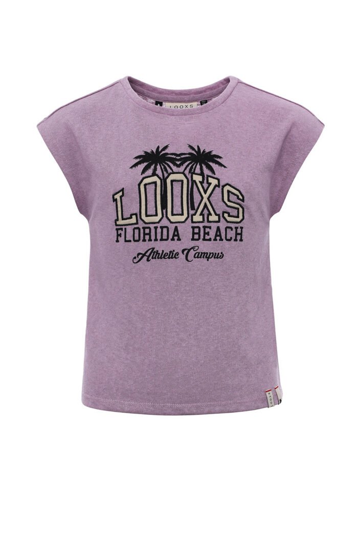 LOOXS 10sixteen Meisjes t-shirt - Lila LOOXS 10sixteen Meisjes t-shirt - Lila60% Cotton 40% Polyester