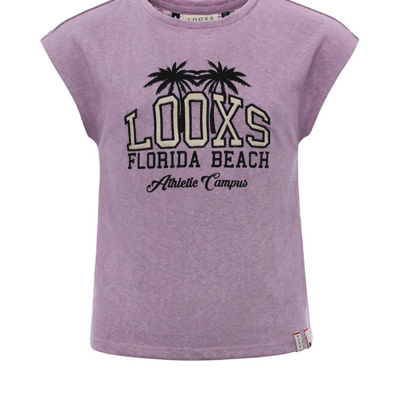 LOOXS 10sixteen Meisjes t-shirt - Lila LOOXS 10sixteen Meisjes t-shirt - Lila60% Cotton 40% Polyester