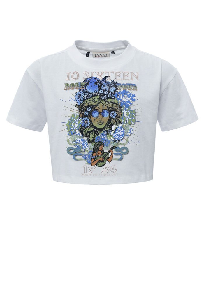 LOOXS 10sixteen Meisjes t-shirt - Wit LOOXS 10sixteen Meisjes t-shirt - Wit100% Cotton