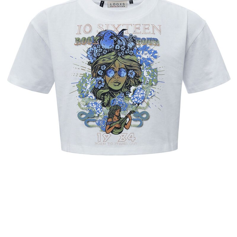 LOOXS 10sixteen Meisjes t-shirt - Wit LOOXS 10sixteen Meisjes t-shirt - Wit100% Cotton