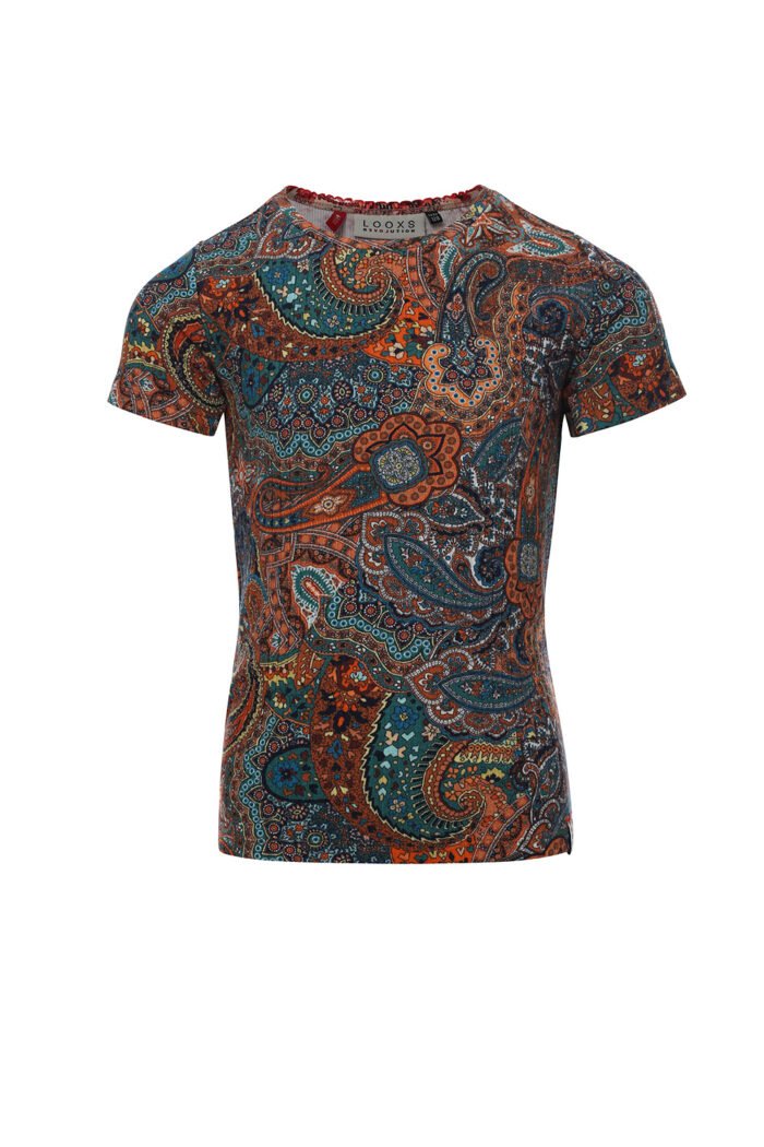 LOOXS 10sixteen Meisjes t-shirt - Zomer paisley LOOXS 10sixteen Meisjes t-shirt - Zomer paisley95% Cotton 5% Ea