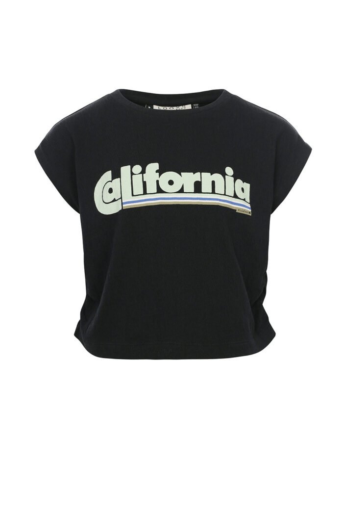 LOOXS 10sixteen Meisjes t-shirt - Zwart LOOXS 10sixteen Meisjes t-shirt - ZwartMateriaal 96% Cotton 2% Polyamide / 2%lycra