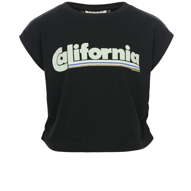 LOOXS 10sixteen Meisjes t-shirt - Zwart LOOXS 10sixteen Meisjes t-shirt - ZwartMateriaal 96% Cotton 2% Polyamide / 2%lycra