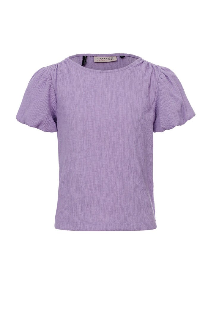 LOOXS 10sixteen Meisjes top crincle - Lila LOOXS 10sixteen Meisjes top crincle - LilaMateriaal 95% Cotton 5% elastan