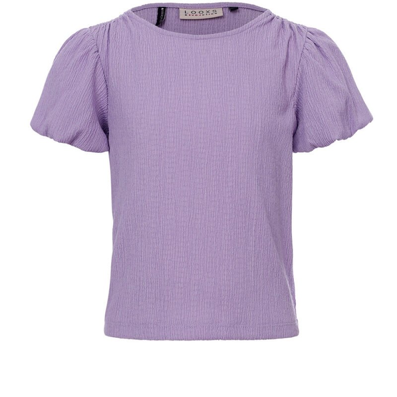 LOOXS 10sixteen Meisjes top crincle - Lila LOOXS 10sixteen Meisjes top crincle - LilaMateriaal 95% Cotton 5% elastan
