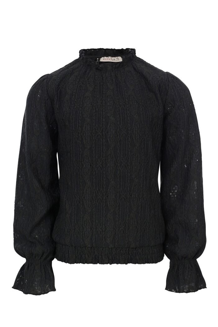 LOOXS 10sixteen Meisjes top kant - Graphite LOOXS 10sixteen Meisjes top kant - GraphiteMateriaal 98% Polyester 2% Spandex
