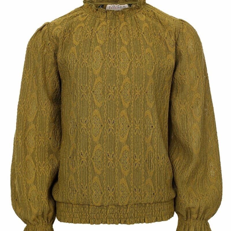 LOOXS 10sixteen Meisjes top kant - Mos groen LOOXS 10sixteen Meisjes top kant - Mos groenMateriaal 98% Polyester 2% Spandex