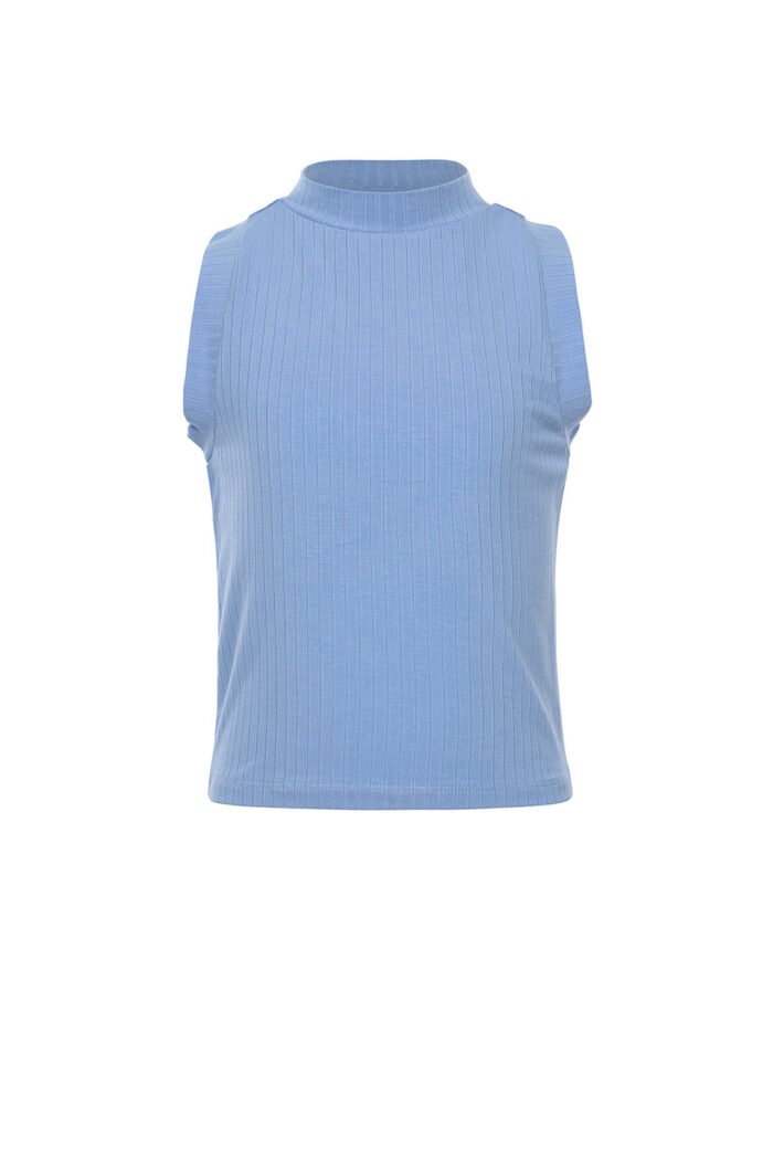 LOOXS 10sixteen Meisjes top mouwloos - Sky blauw LOOXS 10sixteen Meisjes top mouwloos - Sky blauwMateriaal Rib Jersey (pls advise composition)