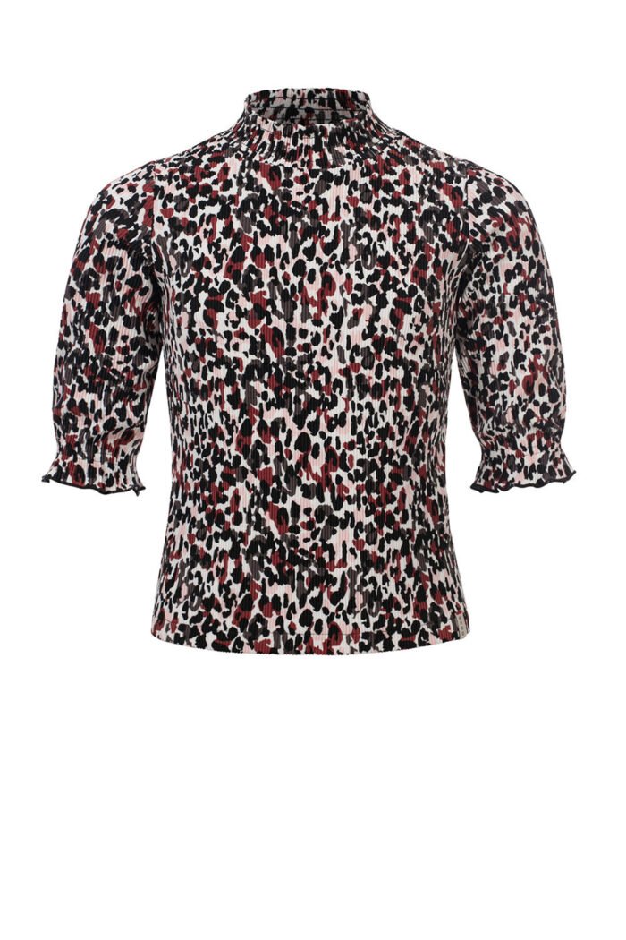 LOOXS 10sixteen Meisjes top plisse - Camo luipaard LOOXS 10sixteen Meisjes top plisse - Camo luipaard Materiaal = 100% polyester