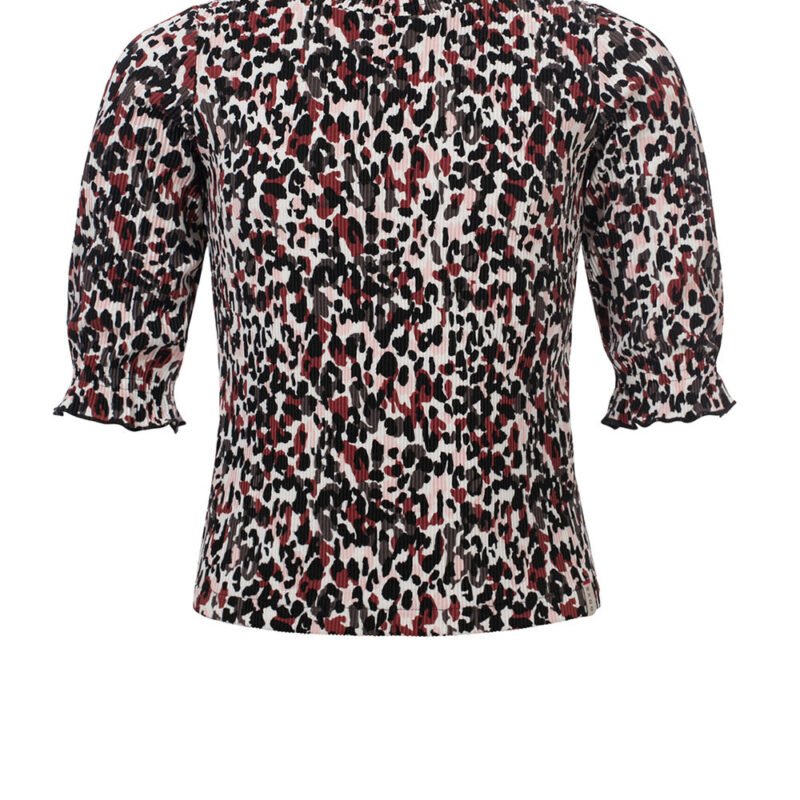 LOOXS 10sixteen Meisjes top plisse - Camo luipaard LOOXS 10sixteen Meisjes top plisse - Camo luipaard Materiaal = 100% polyester
