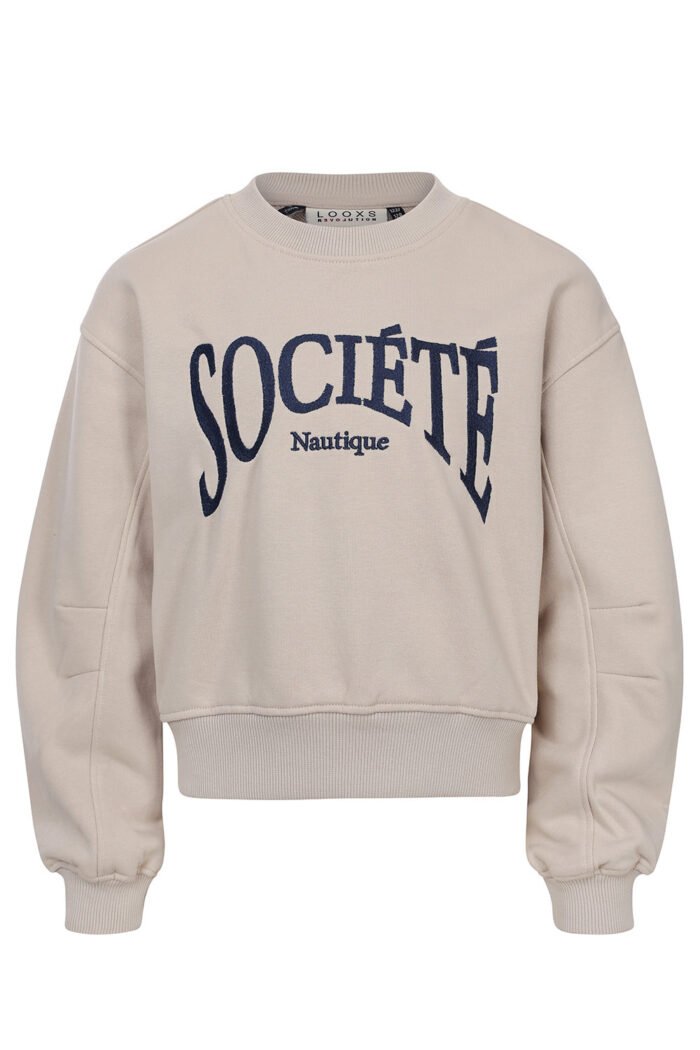 LOOXS 10sixteen Zomer sweater meisjes terry - Dusty beige LOOXS 10sixteen Zomer sweater meisjes terry - Dusty beigeMateriaal 87% Cotton 13% Polyester