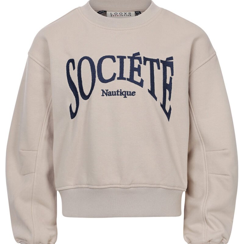 LOOXS 10sixteen Zomer sweater meisjes terry - Dusty beige LOOXS 10sixteen Zomer sweater meisjes terry - Dusty beigeMateriaal 87% Cotton 13% Polyester