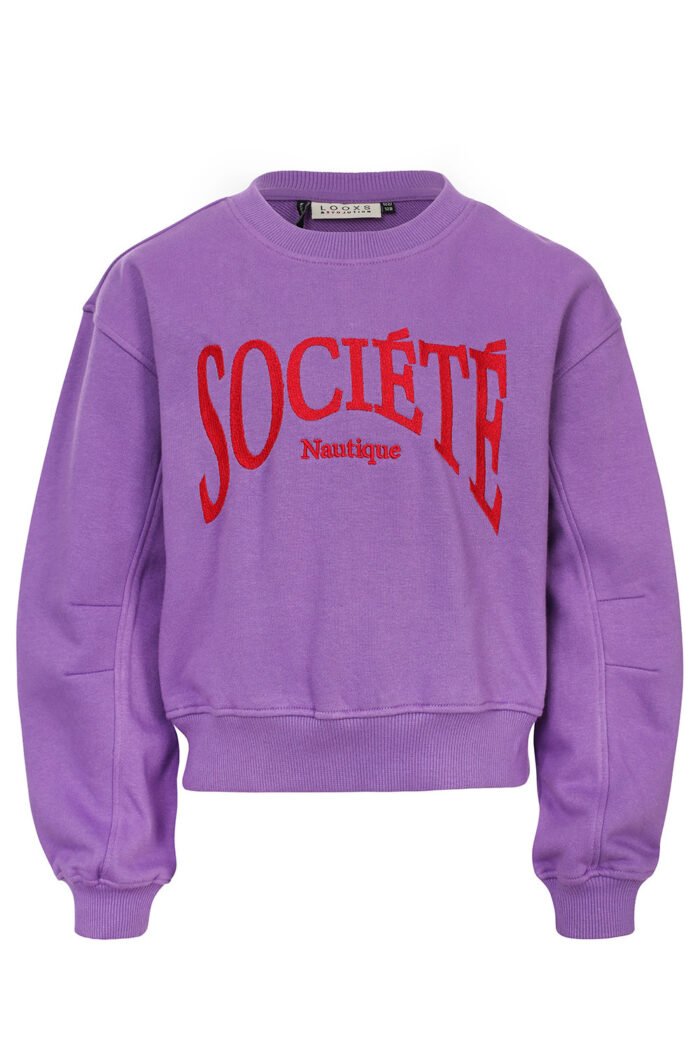 LOOXS 10sixteen Zomer sweater meisjes terry - Paars LOOXS 10sixteen Zomer sweater meisjes terry - PaarsMateriaal 87% Cotton 13% Polyester