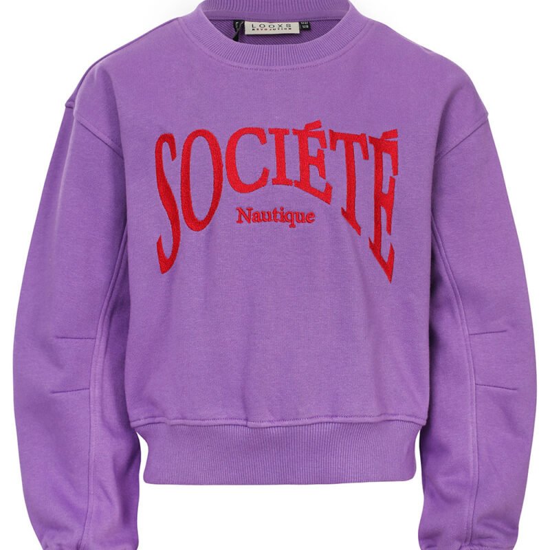 LOOXS 10sixteen Zomer sweater meisjes terry - Paars LOOXS 10sixteen Zomer sweater meisjes terry - PaarsMateriaal 87% Cotton 13% Polyester
