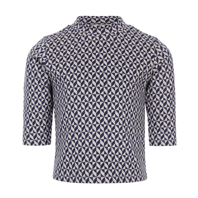 LOOXS 10sixteen Zomer top meisjes jaquard - Geomatric paars/grijs LOOXS 10sixteen Zomer top meisjes jaquard - Geomatric paars/grijsMateriaal 90% Cotton 8% Polyester 2%Lycra