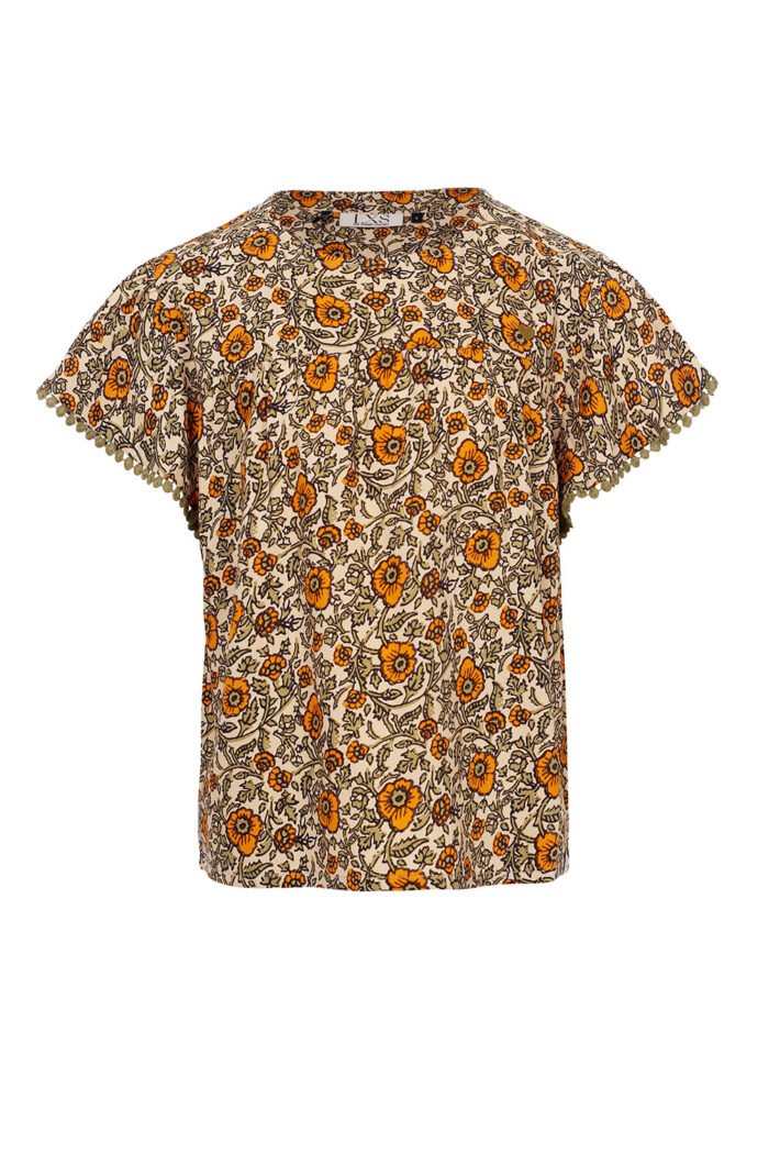 LOOXS Little Meisjes blouse - Oranje floral LOOXS Little Meisjes blouse - Oranje floralMateriaal 100% VISCOSE WOVEN TWILL
