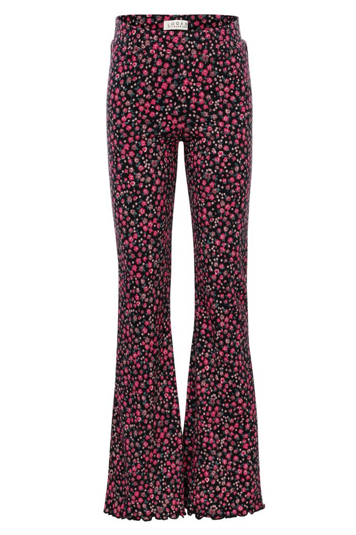 LOOXS Little Meisjes flair broek crinkel - Mini bloemen LOOXS Little Meisjes flair broek crinkel - Mini bloemenMateriaal 99% cotton 1% Lycra