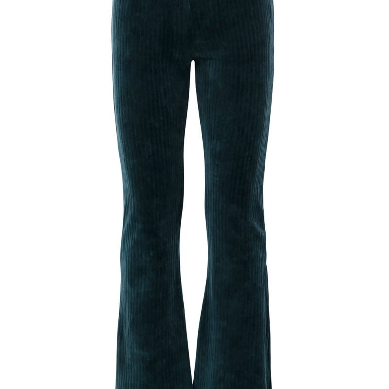 LOOXS Little Meisjes flair broek ribcord - Pauw groen LOOXS Little Meisjes flair broek ribcord - Pauw groenMateriaal 78% Cotton 18% Polyester 4% Lycra Velour