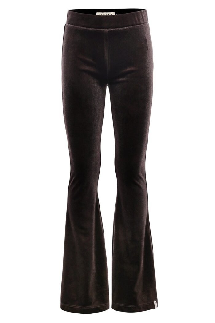 LOOXS Little Meisjes flair broek velvet - Mink bruin LOOXS Little Meisjes flair broek velvet - Mink bruinMateriaal 92%POLYESTER 8%SPANDEX