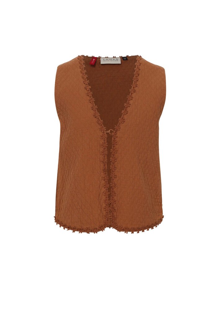 LOOXS Little Meisjes gilet - Caramel LOOXS Little Meisjes gilet - CaramelMateriaal 100% Cotton