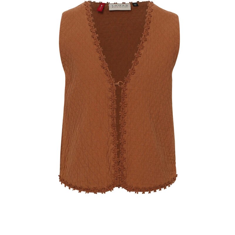 LOOXS Little Meisjes gilet - Caramel LOOXS Little Meisjes gilet - CaramelMateriaal 100% Cotton