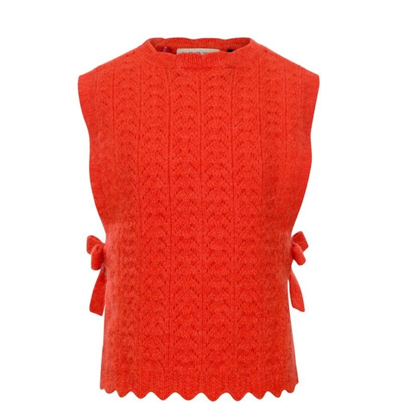 LOOXS Little Meisjes gilet gebreid - Fluo oranje LOOXS Little Meisjes gilet gebreid - Fluo oranjeMateriaal 54% Nylon 23% Acrylic 23% Rec.Polyester