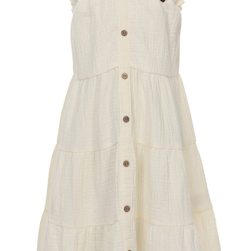 LOOXS Little Meisjes jurk - Ivoor wit LOOXS Little Meisjes jurk - Ivoor witMateriaal 100% Cotton