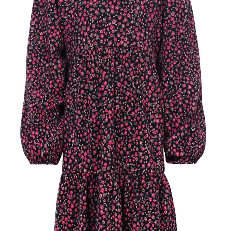 LOOXS Little Meisjes jurk crinkel - Mini bloemen LOOXS Little Meisjes jurk crinkel - Mini bloemenMateriaal 99% cotton 1% Lycra