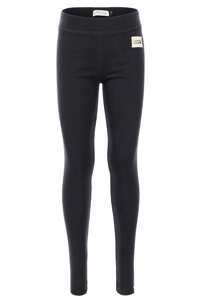 LOOXS Little Meisjes legging rib - Graphite LOOXS Little Meisjes legging rib - GraphiteMateriaal 95% Cotton 5% Lycra