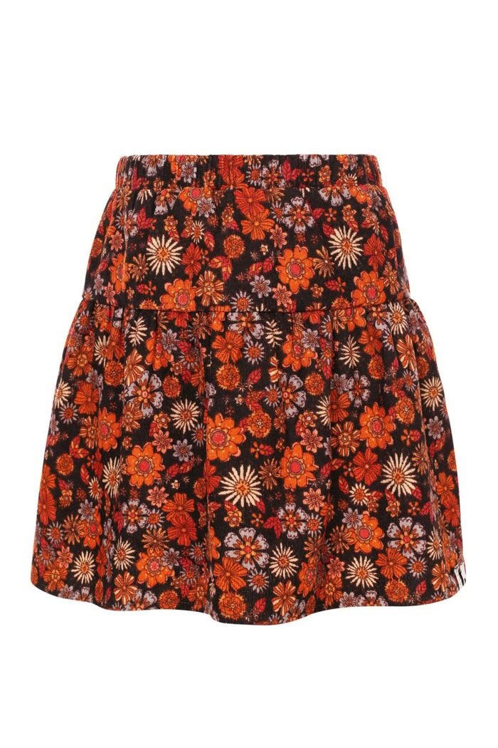 LOOXS Little Meisjes rok retro rib - Retro floral LOOXS Little Meisjes rok retro rib - Retro floralMateriaal 100% polyester