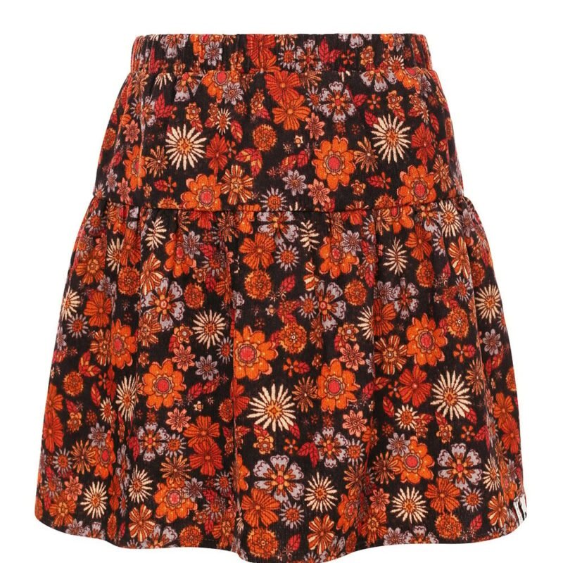 LOOXS Little Meisjes rok retro rib - Retro floral LOOXS Little Meisjes rok retro rib - Retro floralMateriaal 100% polyester