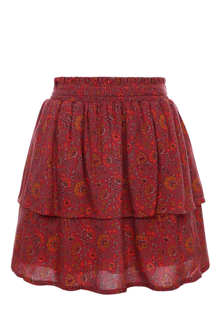 LOOXS Little Meisjes rok viscose - Framboos paisley LOOXS Little Meisjes rok viscose - Framboos paisleyMateriaal 100% VISCOSE WOVEN TWILL