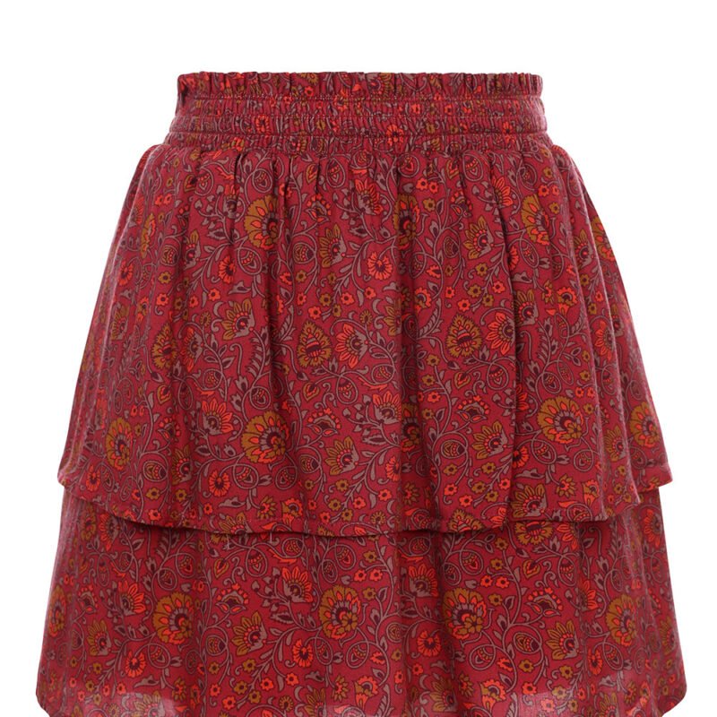 LOOXS Little Meisjes rok viscose - Framboos paisley LOOXS Little Meisjes rok viscose - Framboos paisleyMateriaal 100% VISCOSE WOVEN TWILL