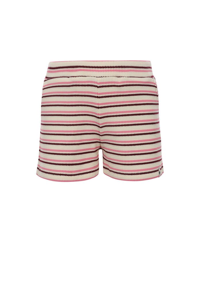 LOOXS Little Meisjes short gebreid - Zomer roze gestreept LOOXS Little Meisjes short gebreid - Zomer roze gestreeptMateriaal KNITTED STOCK STRIPE 32007 300GSM --> PLS ADVISE A