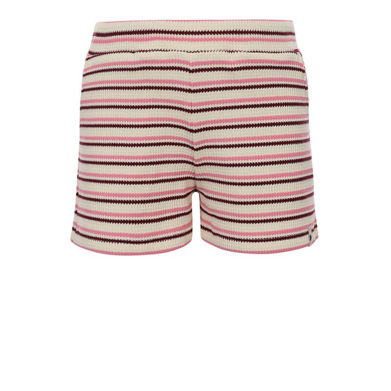 LOOXS Little Meisjes short gebreid - Zomer roze gestreept LOOXS Little Meisjes short gebreid - Zomer roze gestreeptMateriaal KNITTED STOCK STRIPE 32007 300GSM --> PLS ADVISE A