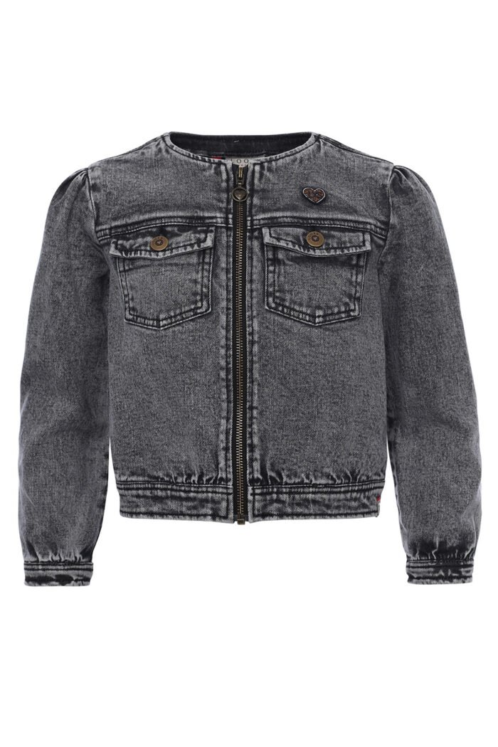 LOOXS Little Meisjes spijkerjas - Zwart LOOXS Little Meisjes spijkerjas - Zwart98% Cotton 2% Spandex