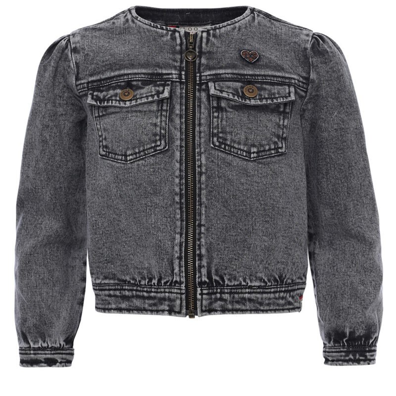 LOOXS Little Meisjes spijkerjas - Zwart LOOXS Little Meisjes spijkerjas - Zwart98% Cotton 2% Spandex