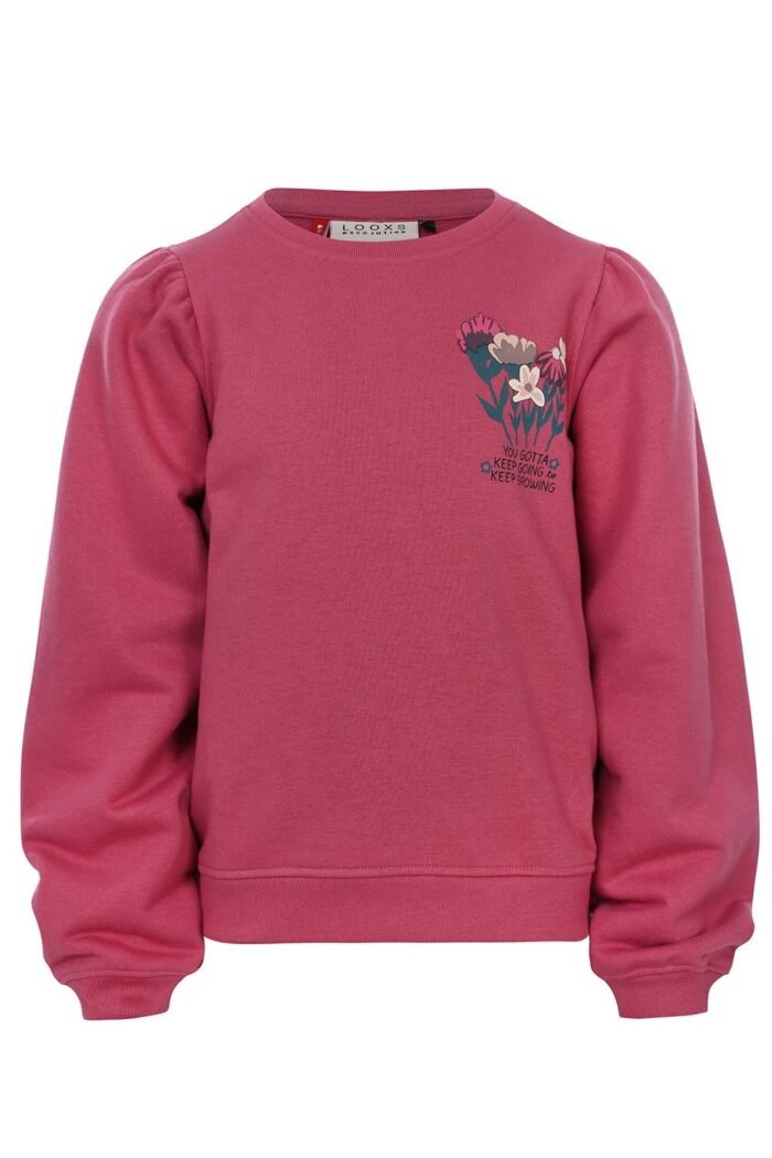 LOOXS Little Meisjes sweater - Mauve LOOXS Little Meisjes sweater - MauveMateriaal 87% Cotton 13% Polyester