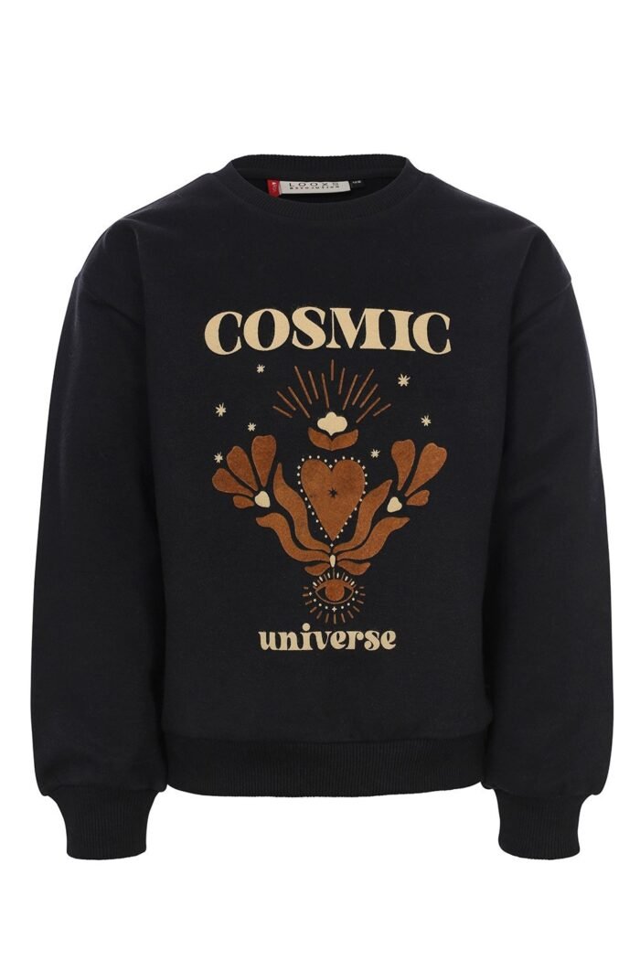 LOOXS Little Meisjes sweater - Zwart LOOXS Little Meisjes sweater - ZwartMateriaal 95% Cotton 5% Lycra