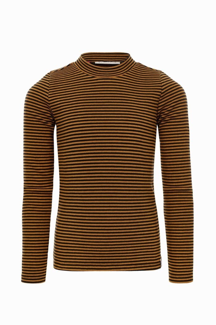 LOOXS Little Meisjes t-shirt LS - Oker gestreept LOOXS Little Meisjes t-shirt LS - Oker gestreeptMateriaal 95% Cotton 5% Lycra
