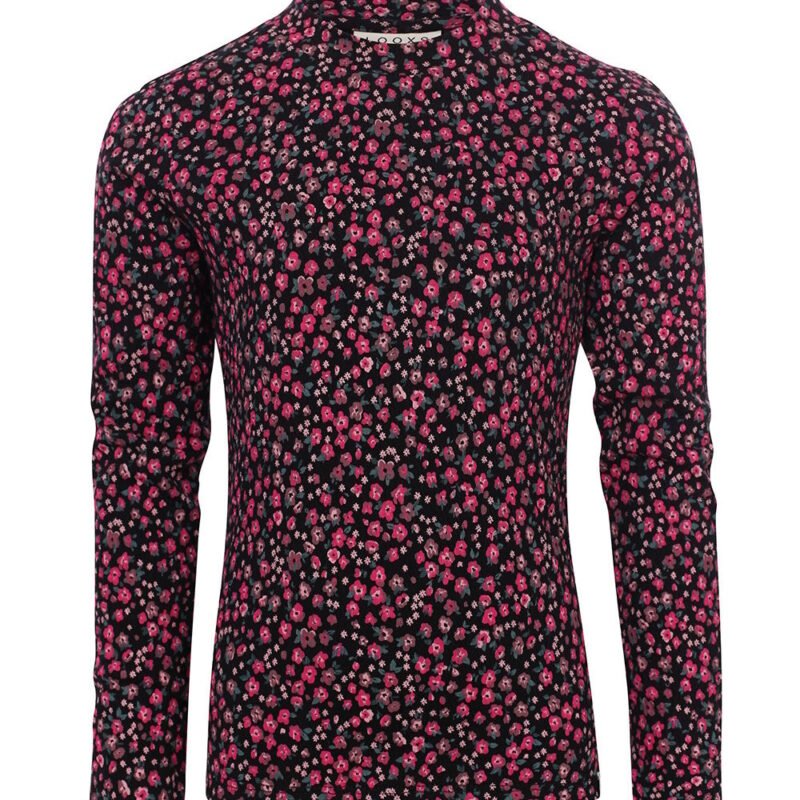 LOOXS Little Meisjes t-shirt LS print - Mini bloemen LOOXS Little Meisjes t-shirt LS print - Mini bloemenMateriaal 99% cotton 1% Lycra